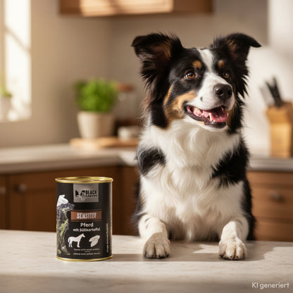 Black Canyon Sensitiv Pferd mit Süßkartoffel – Hypoallergenes Premium-Nassfutter für Hunde mit Futtermittelallergien und empfindlichem Magen
