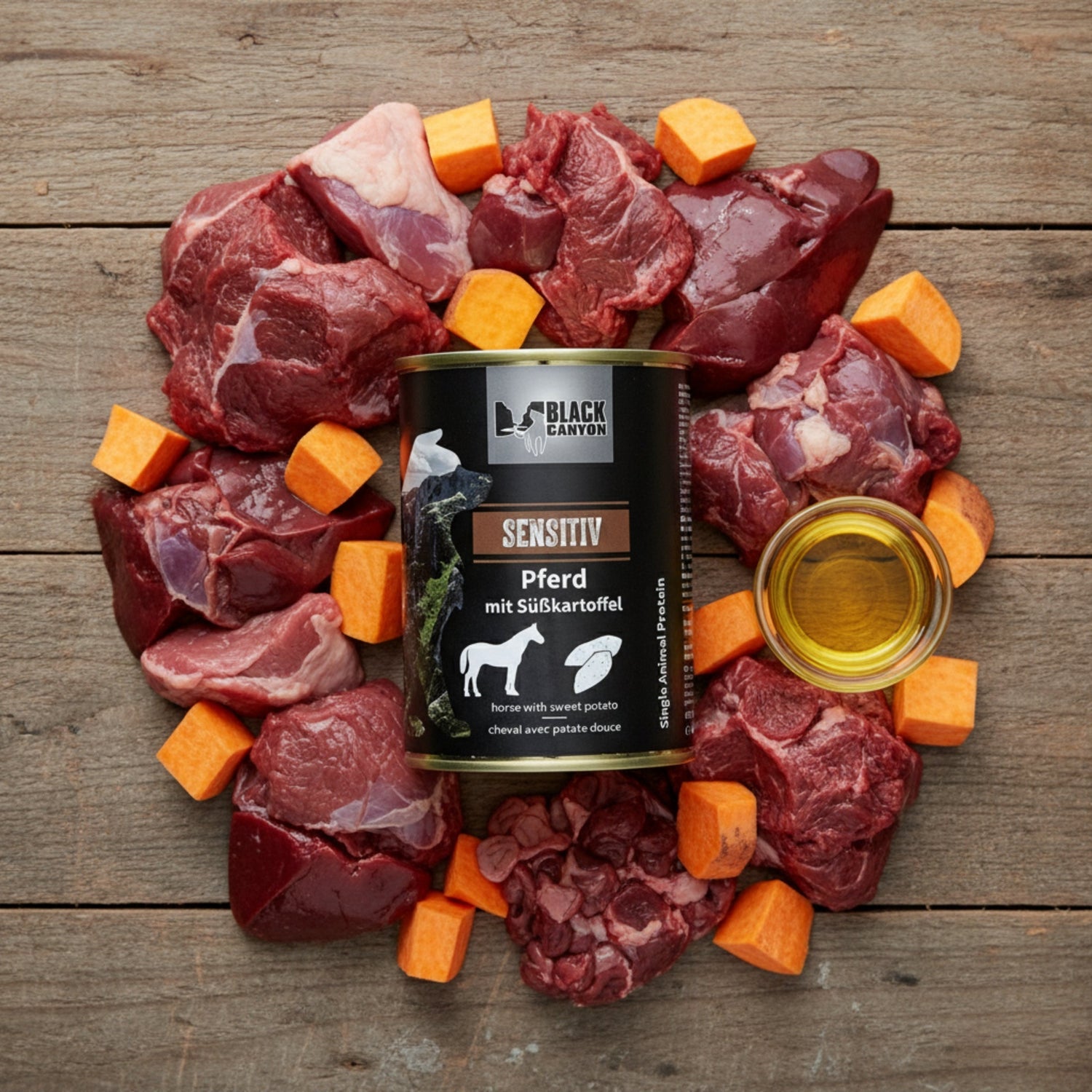 Black Canyon Sensitiv - Pferd mit Süßkartoffel, Hunde Nassfutter - Woofshack