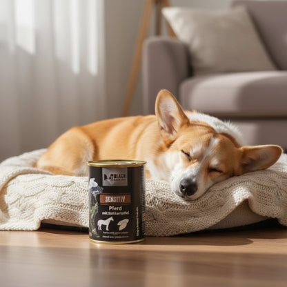 Black Canyon Sensitiv Pferd mit Süßkartoffel – Hypoallergenes Nassfutter für sensible Hunde - Woofshack