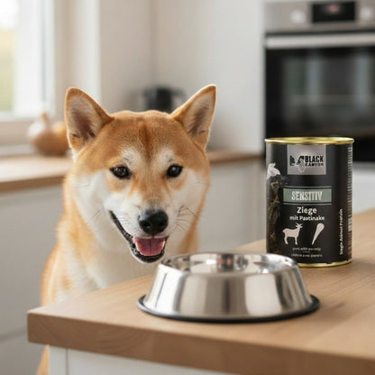 Black Canyon Sensitiv Ziege - Hypoallergenes Nassfutter für sensible Hunde - Woofshack