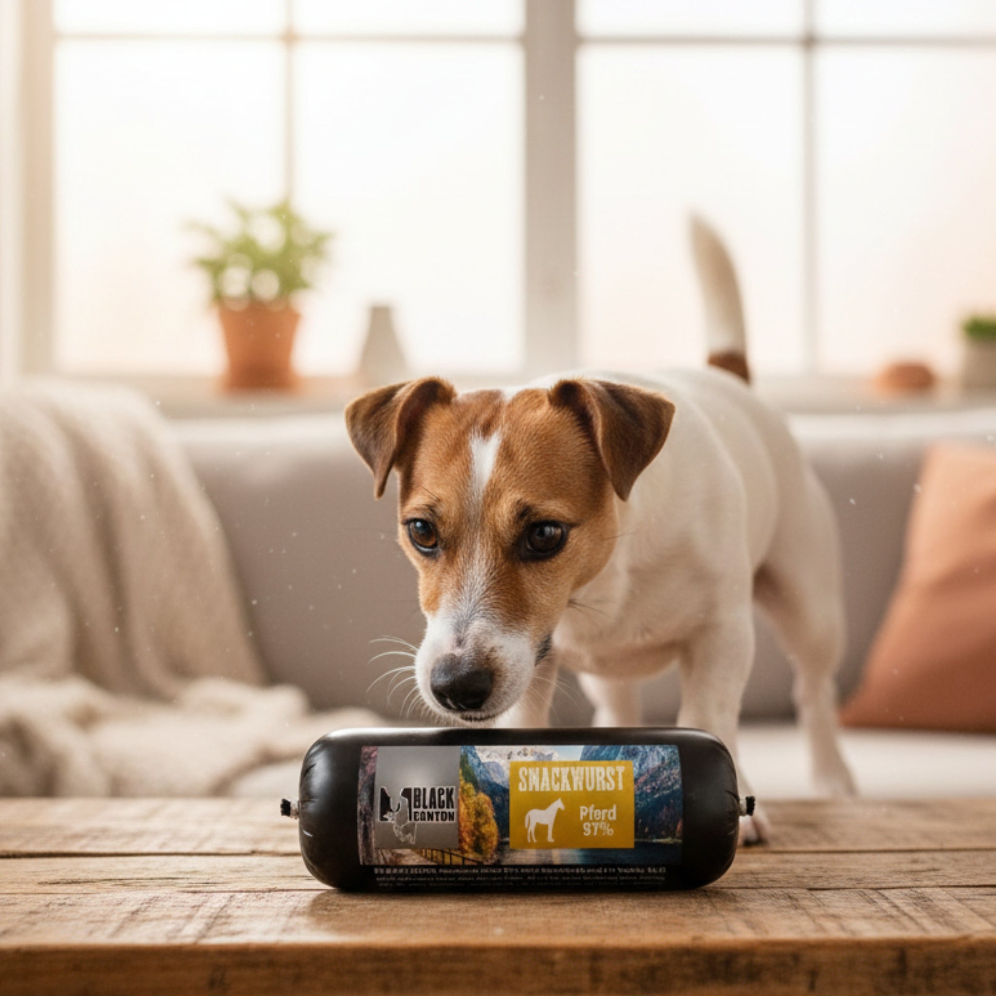 Black Canyon Snackwurst Pferd – Premium Pferdefleisch - Snack für Hunde mit Allergien &amp; Sensibilitäten - Woofshack