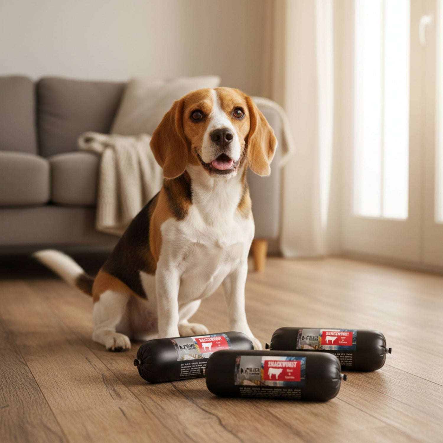 Black Canyon Snackwurst Rind – Premium Hundewurst mit 97% Muskelfleisch, Schnittfest &amp; Nicht Fettend, Getreidefrei, Made in Germany - Woofshack