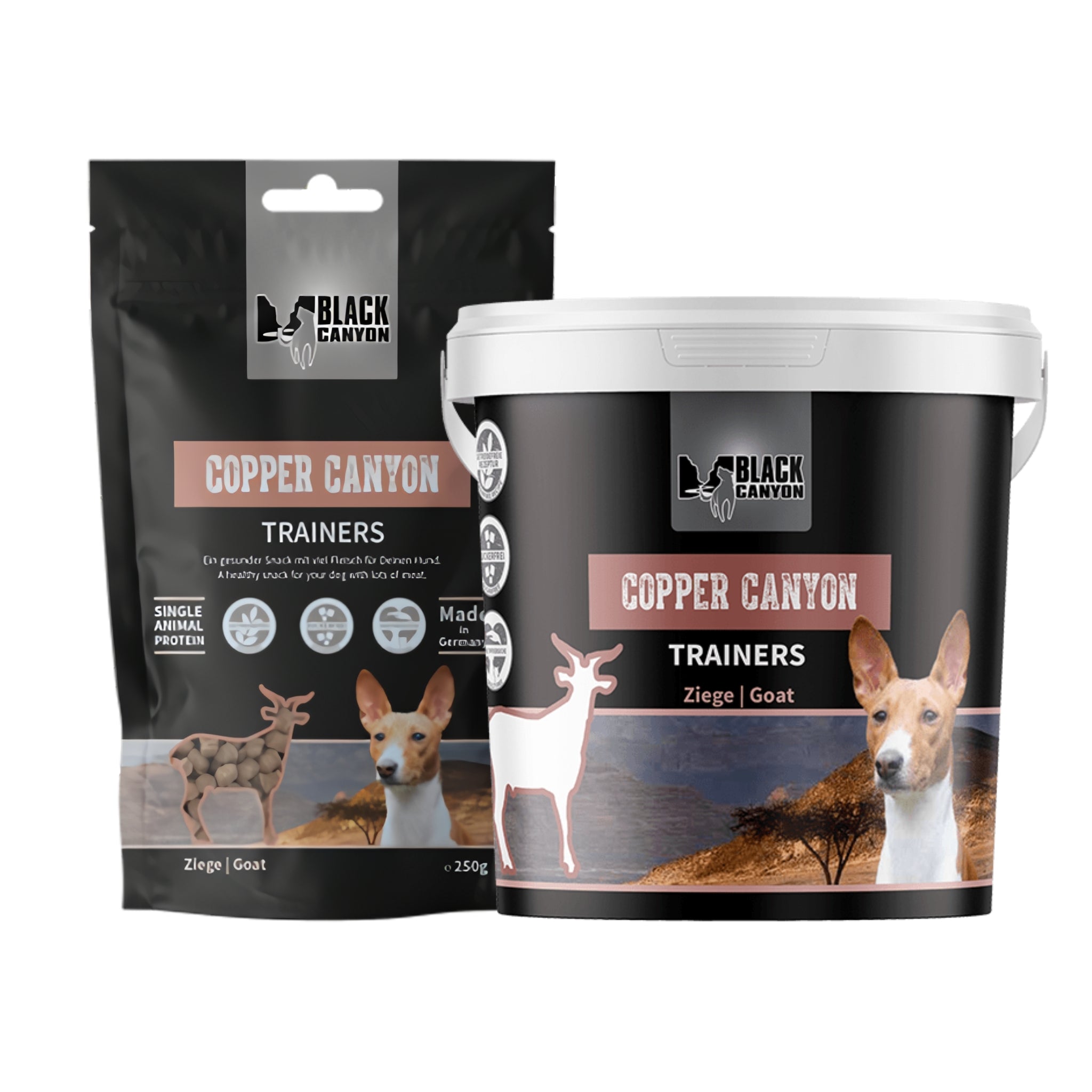 Black Canyon Trainers Copper Canyon - Premium Ziegenfleisch Trainingssnack für Hunde, getreidefrei &amp; Single-Protein, ideal für Training &amp; Hundesport