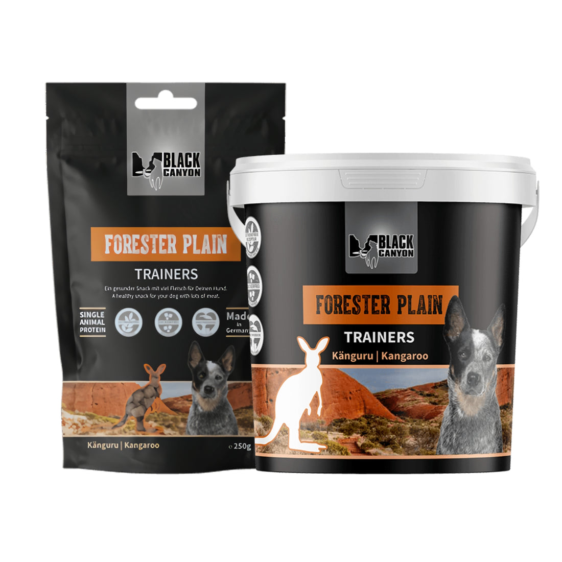 Black Canyon Trainers Forester Plain Hundesnack - Känguru