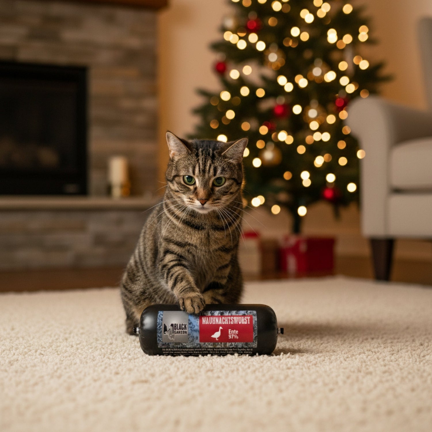 Black Canyon Wauhnachtswurst Ente – Festlicher Snack für Hunde &amp; Katzen - Woofshack