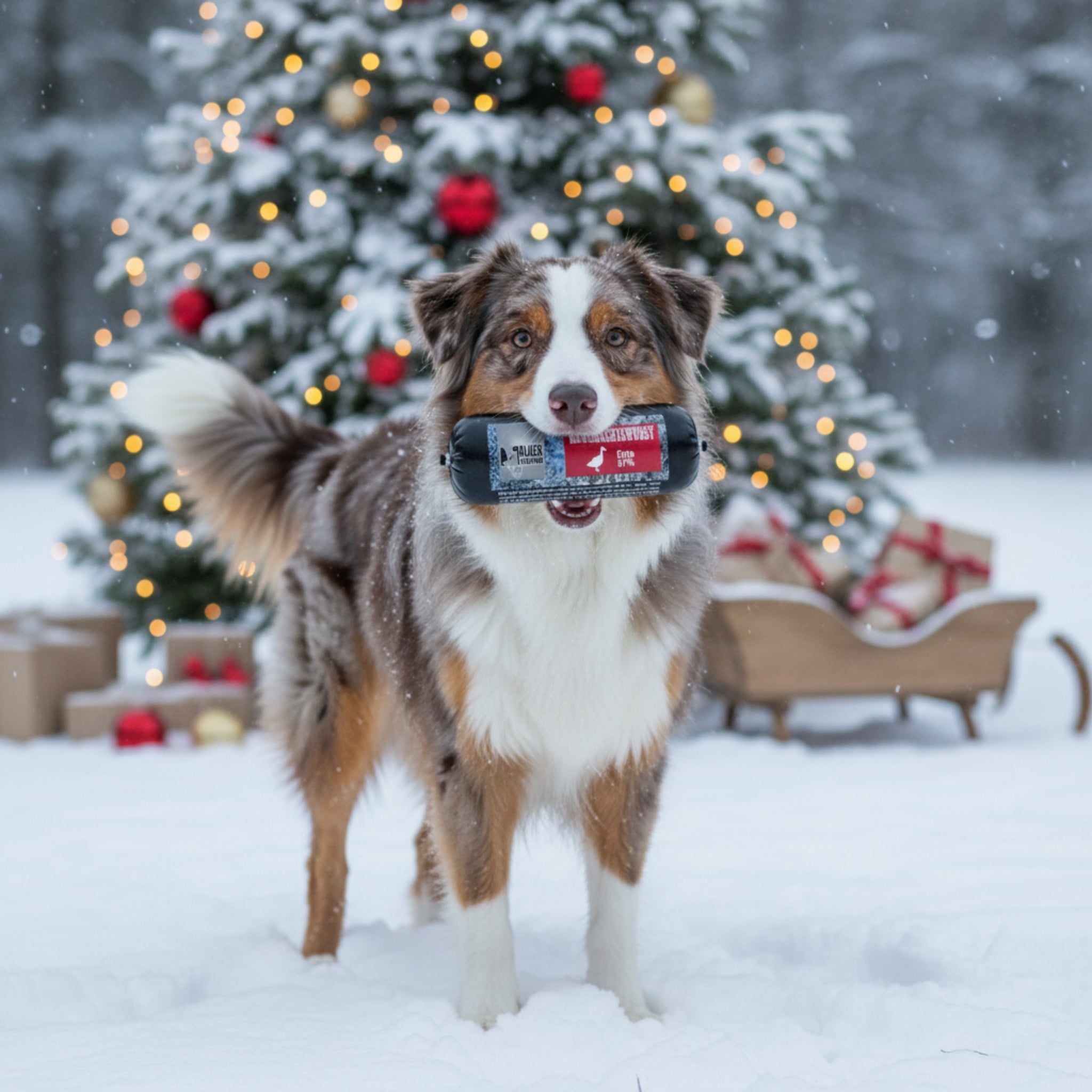 Black Canyon Wauhnachtswurst Ente – Festlicher Snack für Hunde &amp; Katzen - Woofshack