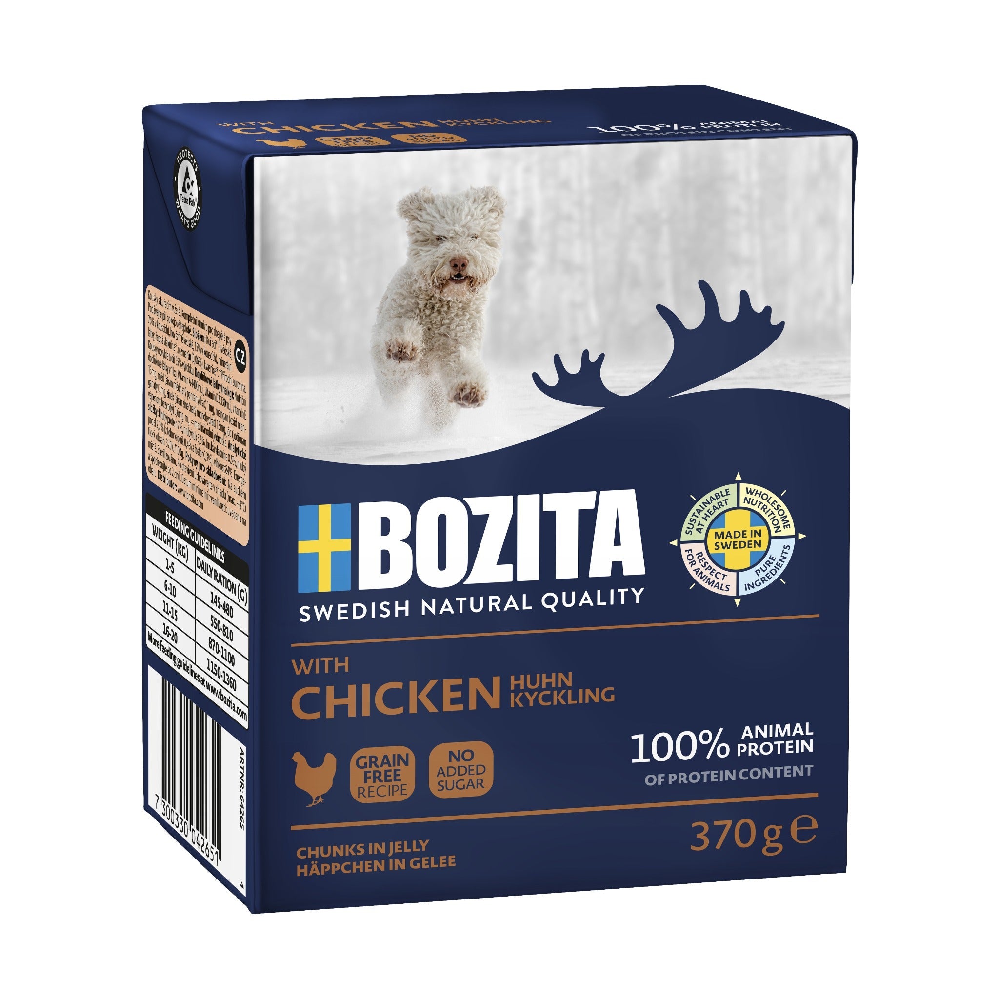 BOZITA Häppchen in Gelee mit Hühnchen, Hunde Nassfutter - Woofshack