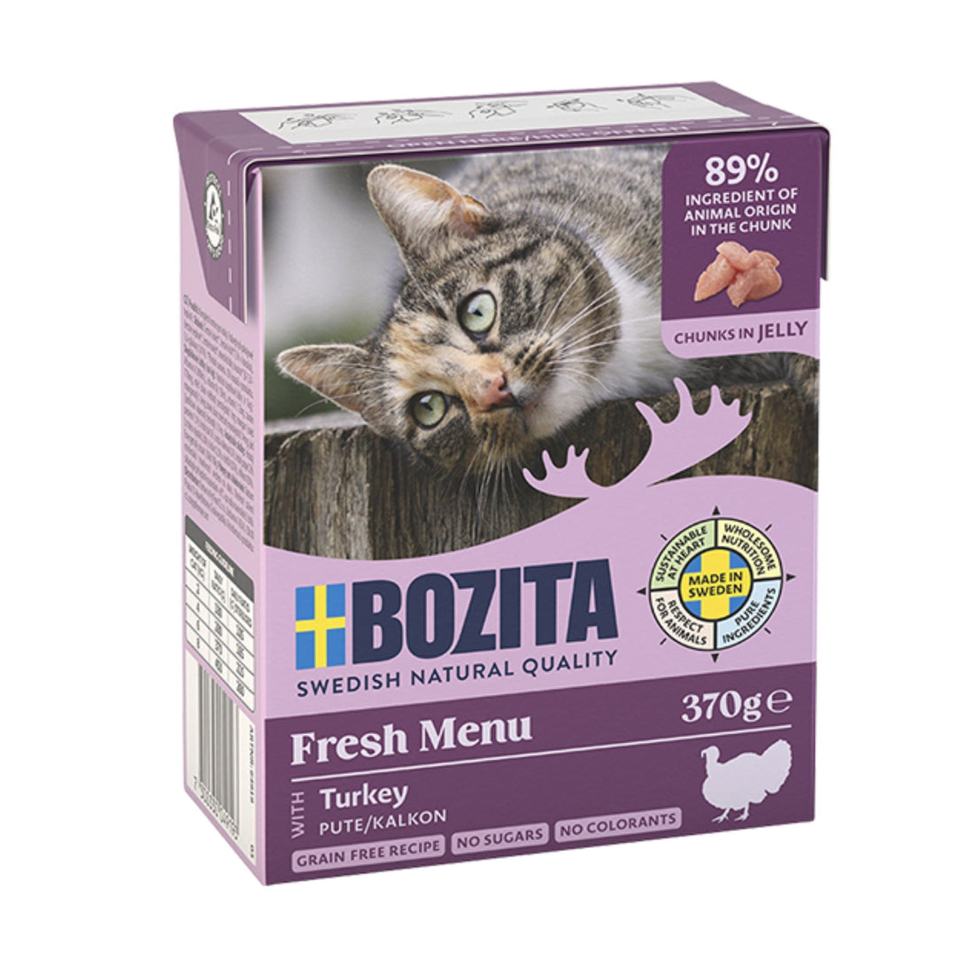 BOZITA Häppchen in Gelee mit Pute, Katzen Nassfutter - Woofshack