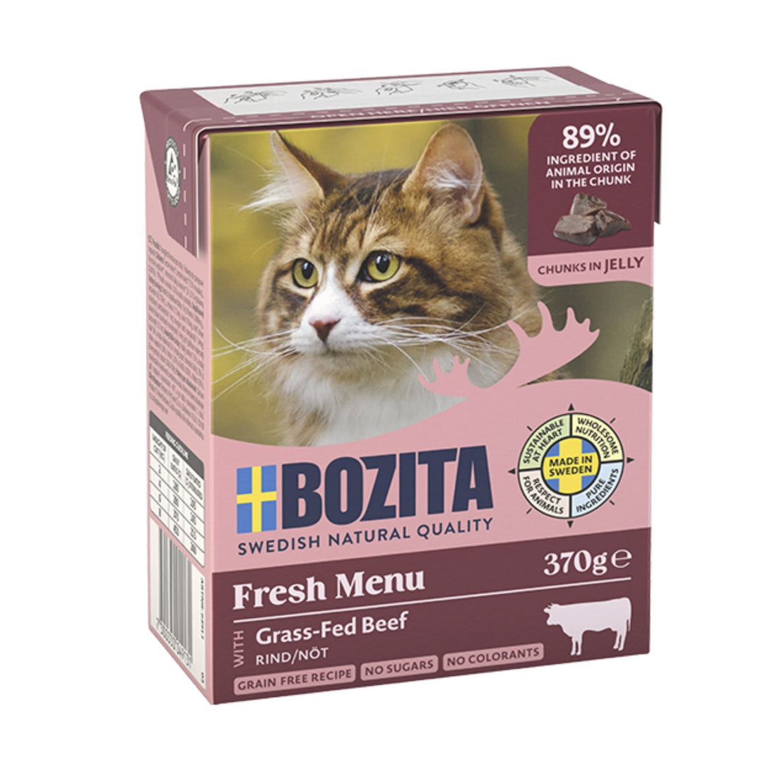 BOZITA Häppchen in Gelee mit Rind, Katzen Nassfutter - Woofshack