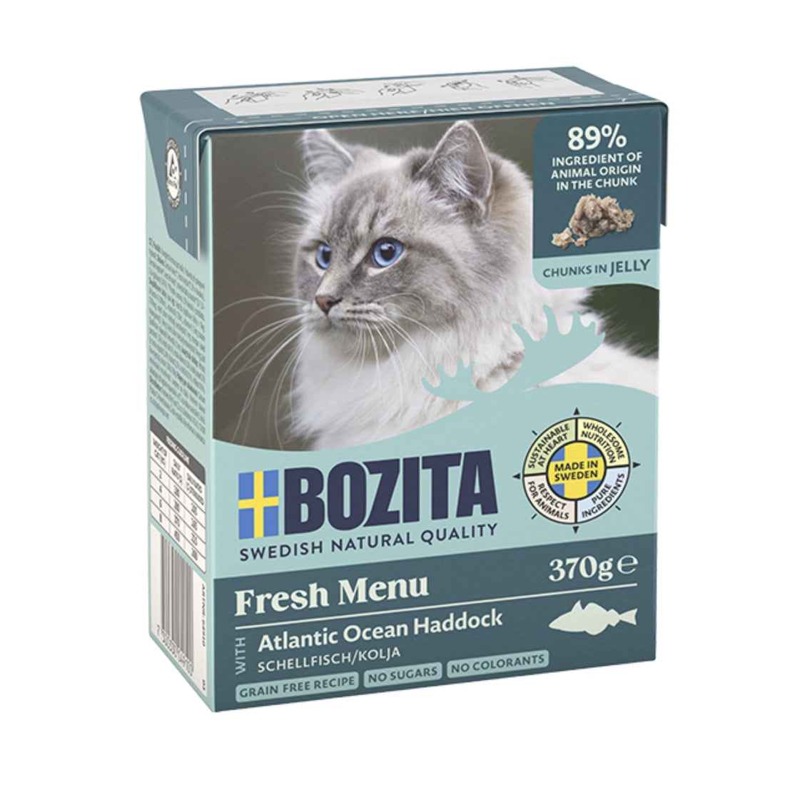 BOZITA Häppchen in Gelee mit Schellfisch, Katzen Nassfutter - Woofshack