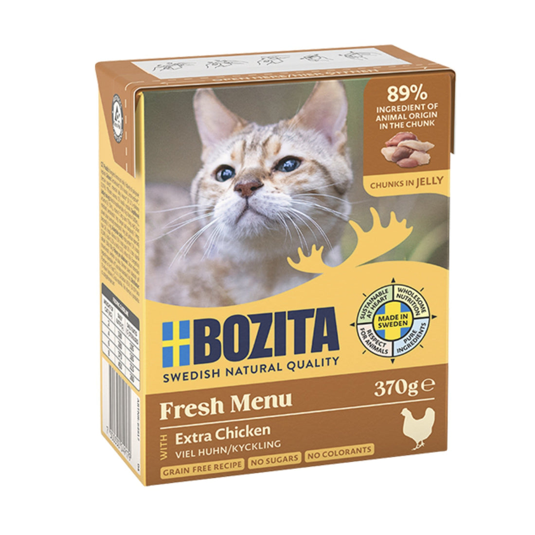 BOZITA Häppchen in Gelee mit viel Huhn, Katzen Nassfutter - Woofshack