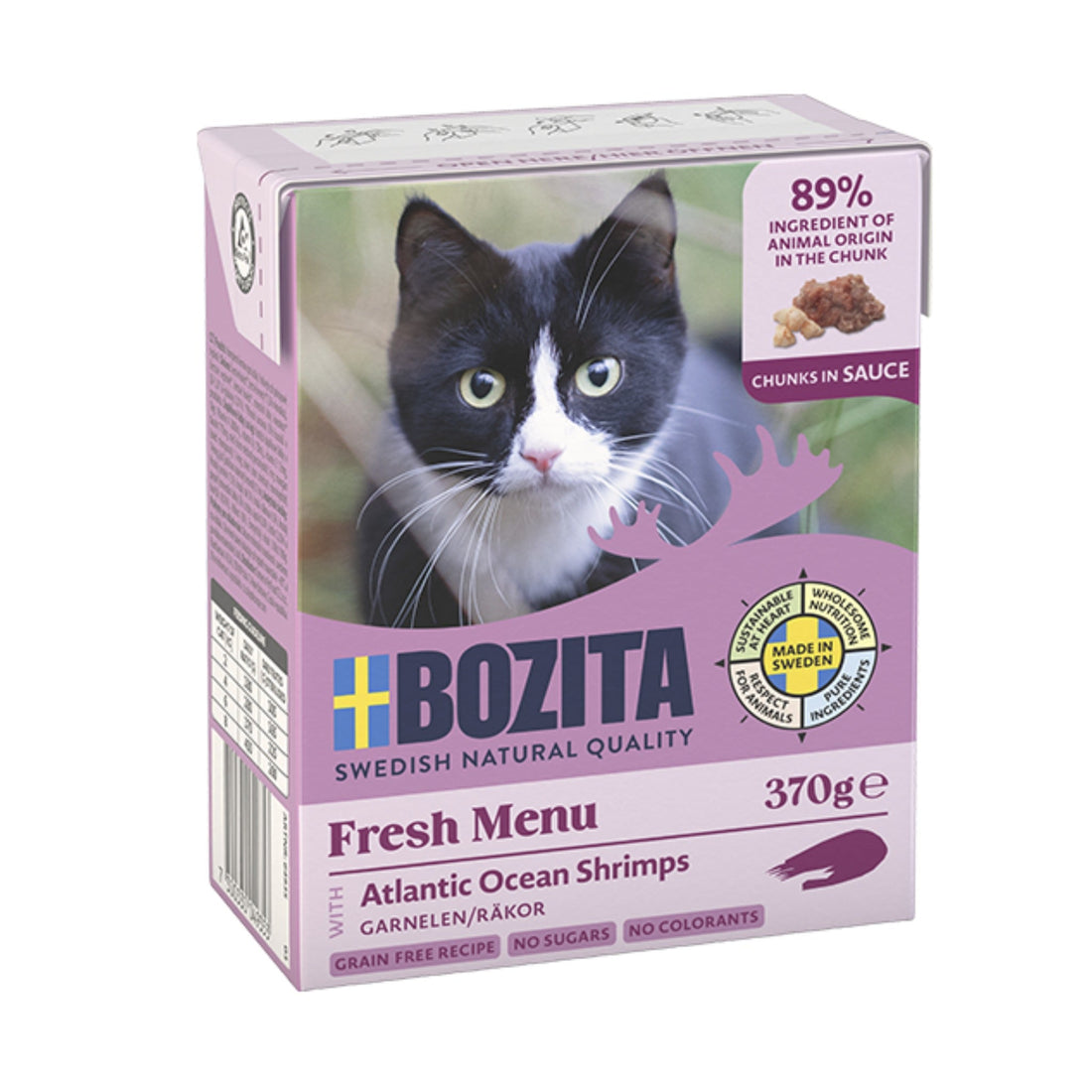 BOZITA Häppchen in Sauce mit Garnelen, Katzen Nassfutter - Woofshack