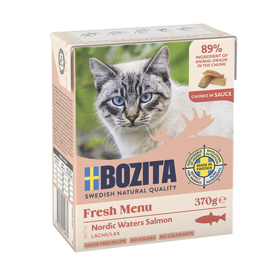 BOZITA Häppchen in Sauce mit Lachs, Katzen Nassfutter - Woofshack
