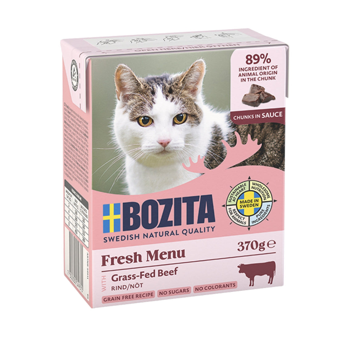 BOZITA Häppchen in Sauce mit Rind, Katzen Nassfutter - Woofshack
