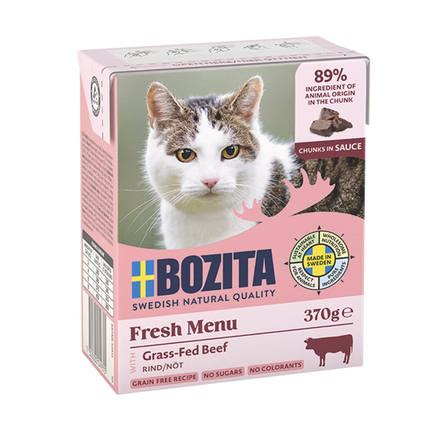 BOZITA Häppchen in Sauce mit Rind, Katzen Nassfutter - Woofshack