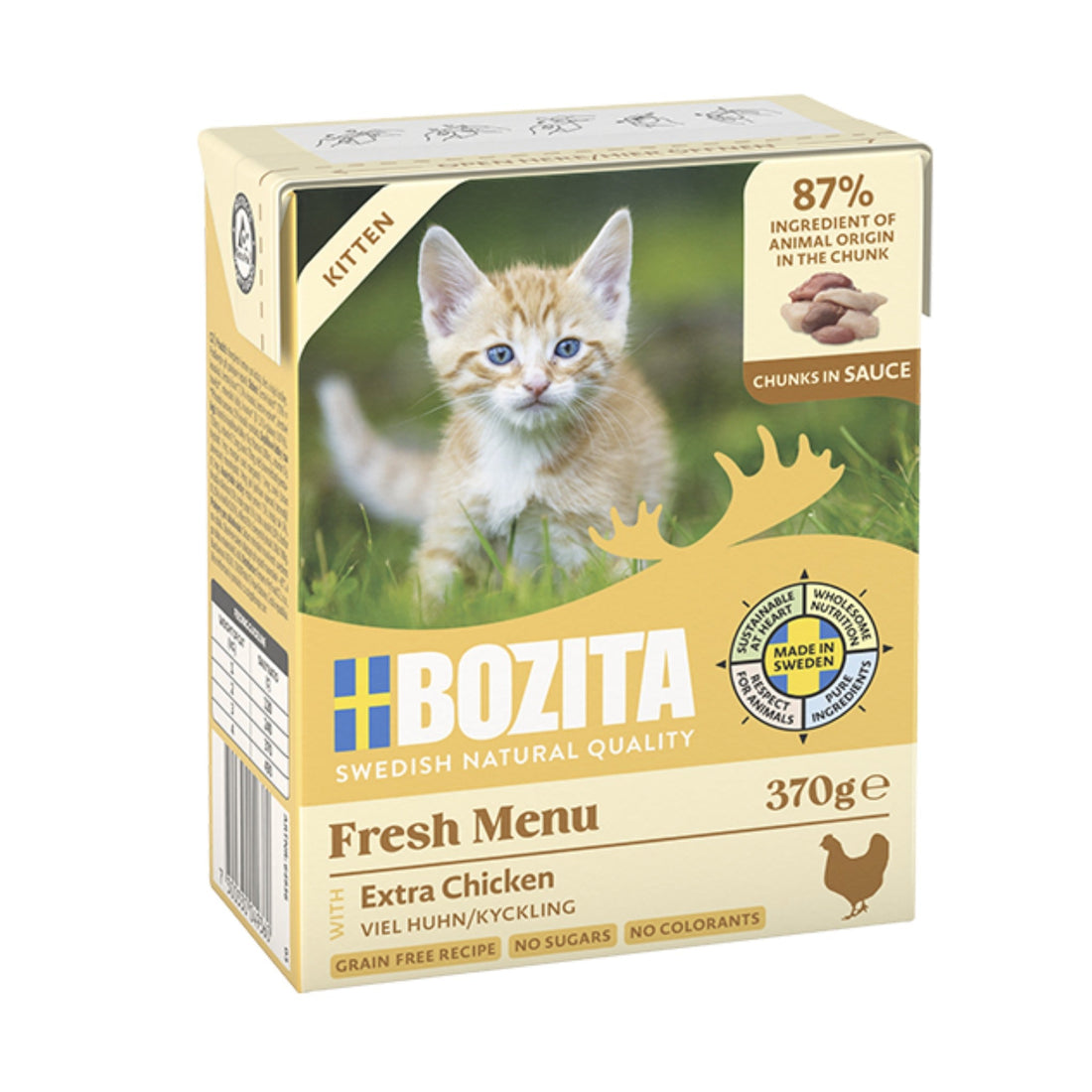 BOZITA Häppchen in Sauce mit viel Huhn, Kitten Nassfutter - Woofshack