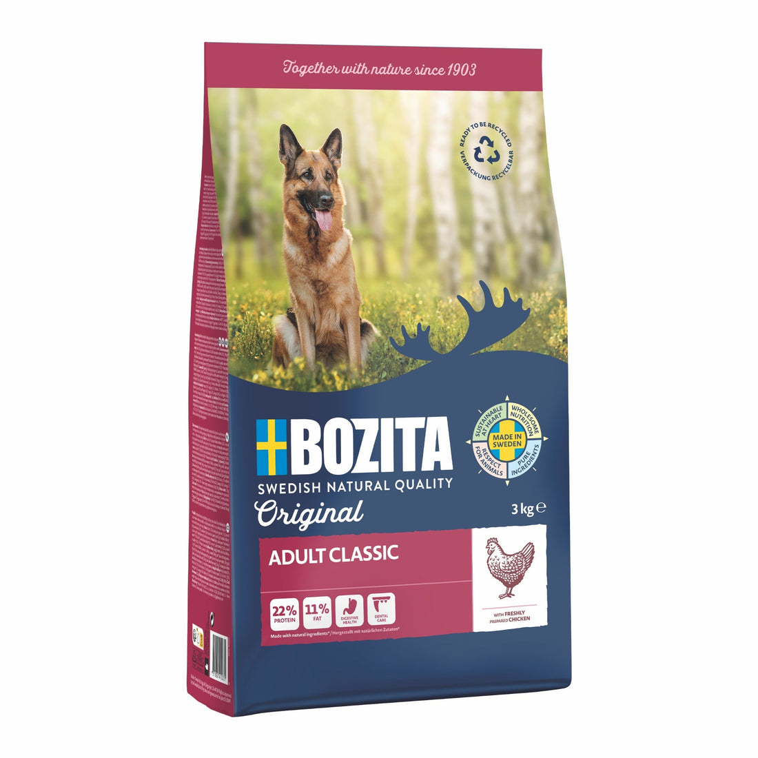 BOZITA Original Adult Classic Huhn, Hunde Trockenfutter - Woofshack