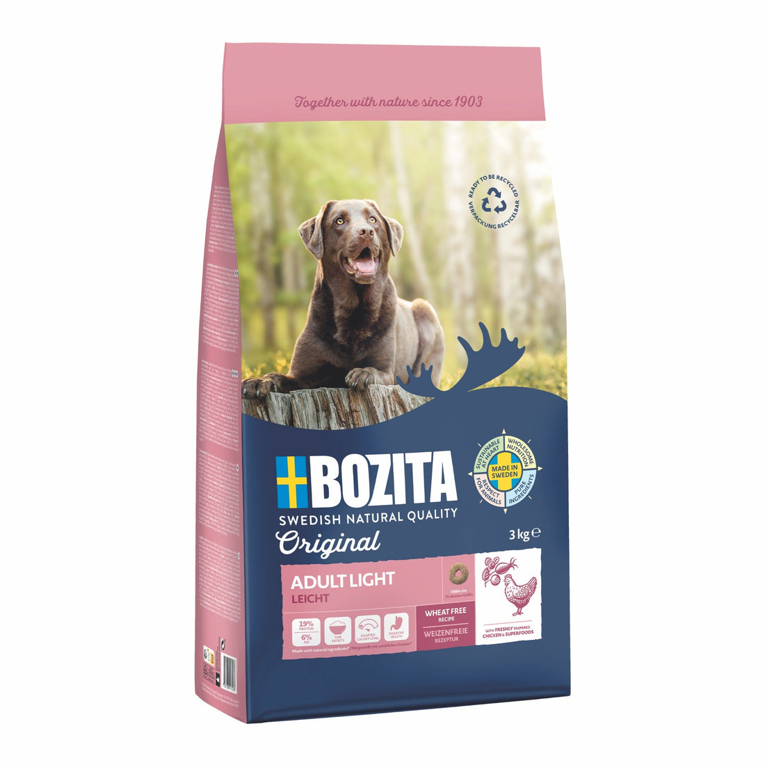 BOZITA Original Adult Light Huhn, Hunde Trockenfutter - Woofshack
