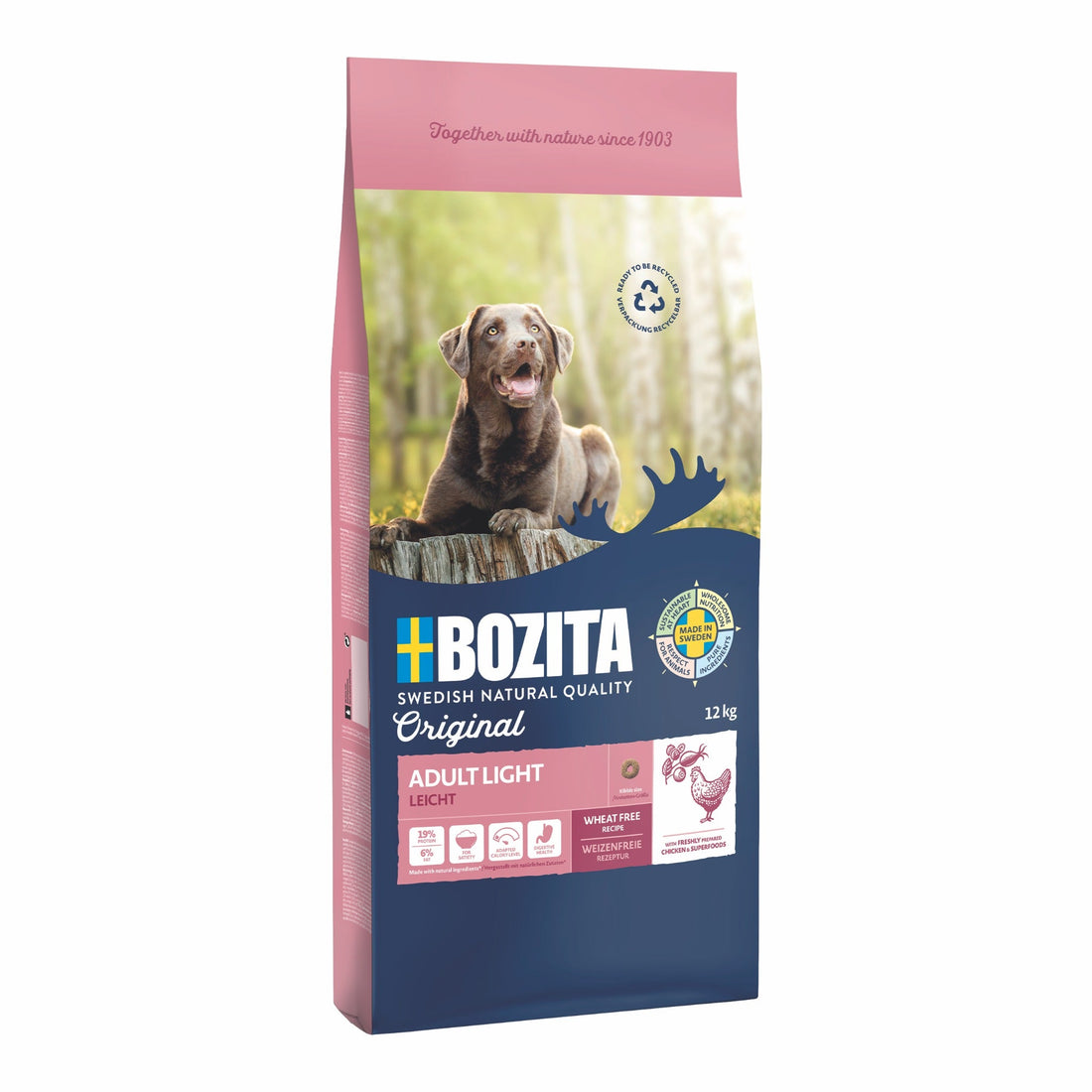 BOZITA Original Adult Light Huhn, Hunde Trockenfutter - Woofshack