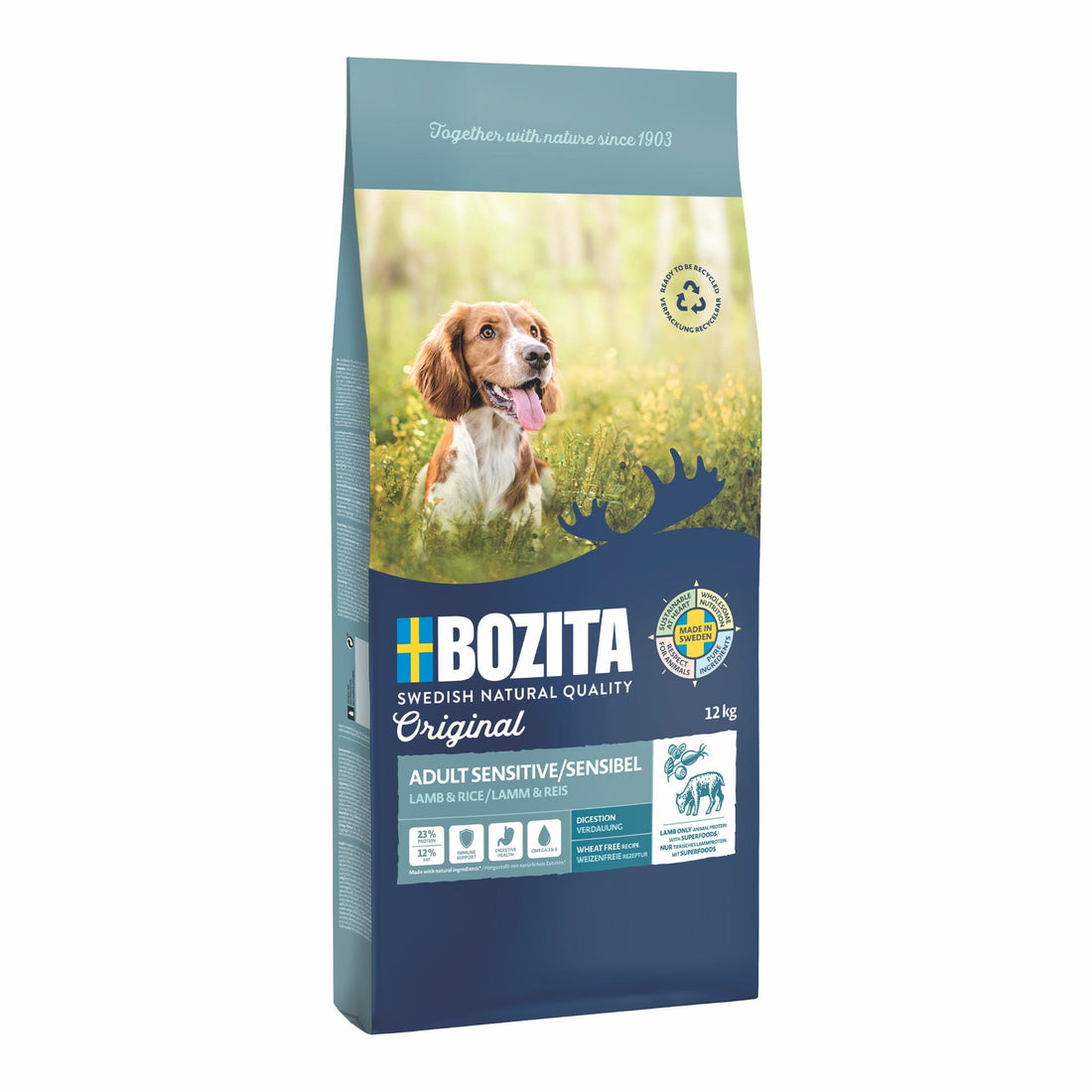 BOZITA Original Adult Sensitive Digestion, Hunde Trockenfutter - Woofshack