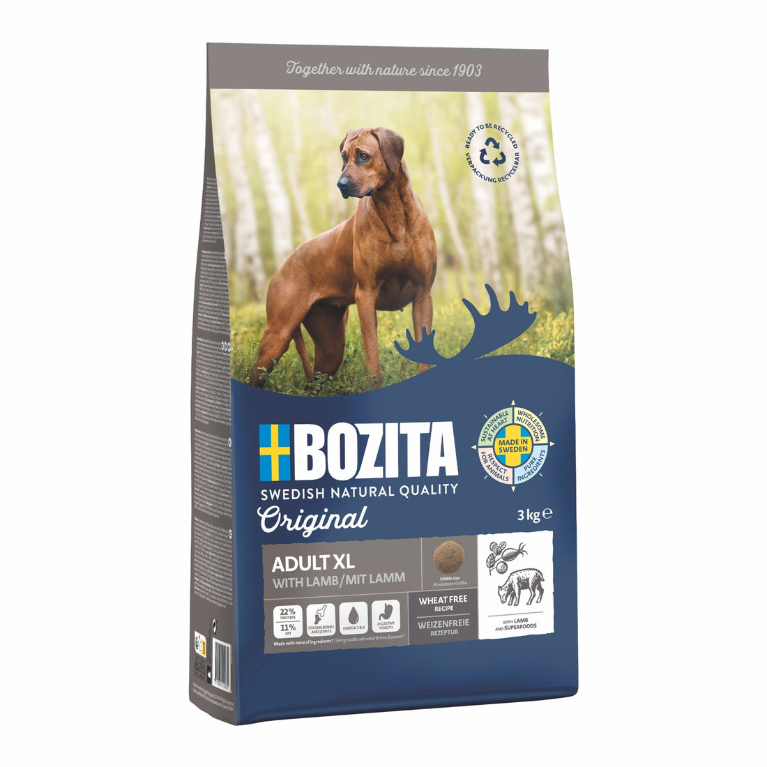 BOZITA Original Adult XL Lamm, Hunde Trockenfutter - Woofshack