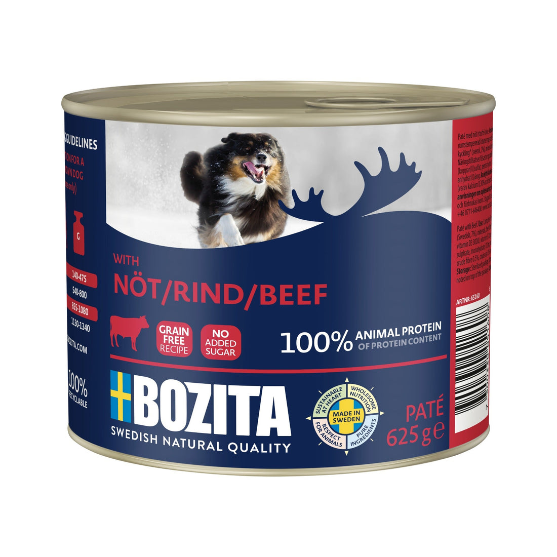 BOZITA Paté mit Rind, Hunde Nassfutter - Woofshack