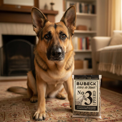 Bubeck No. 3 mit Pferdefleisch – Premium Hundesnack getreidefrei für Allergiker, sensible Hunde &amp; Futtermittelunverträglichkeiten - Woofshack