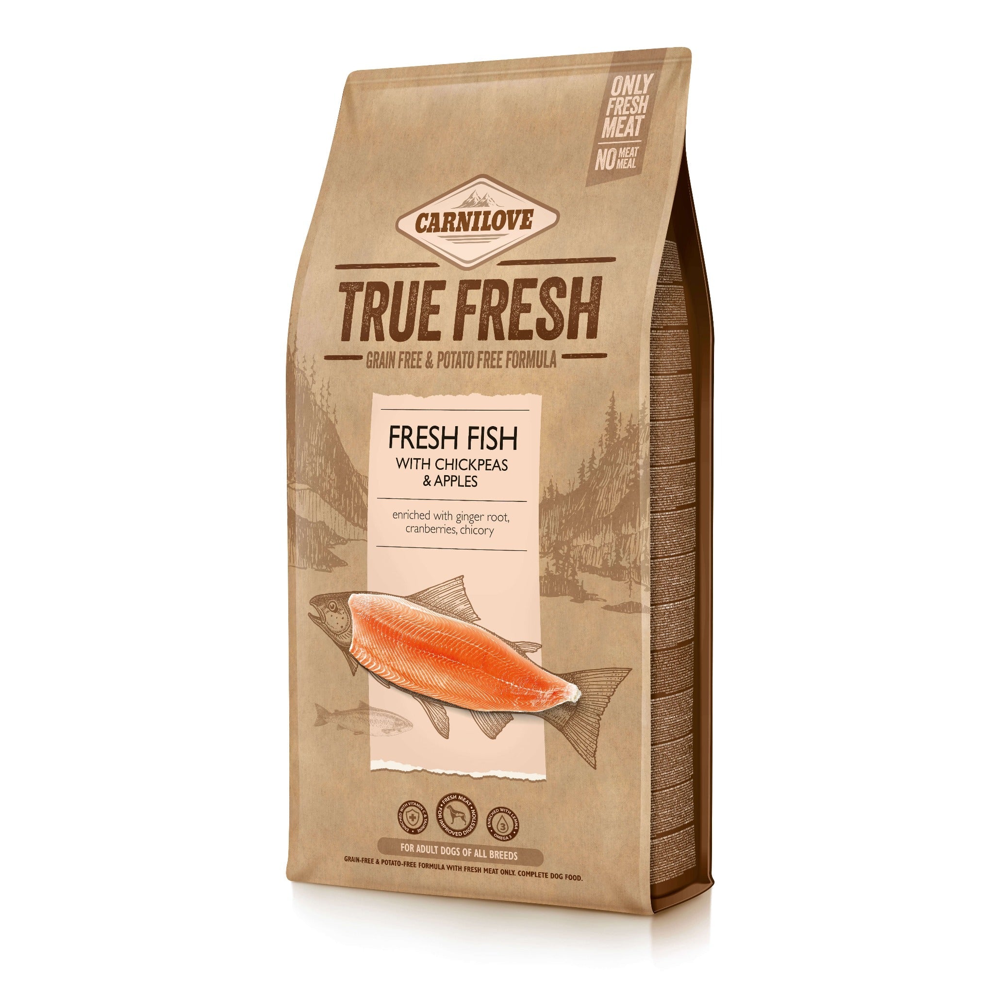 Carnilove Dog Adult True Fresh - Fresh Fish, Hunde Trockenfutter - Woofshack