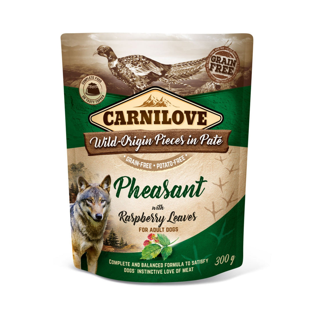 Carnilove Dog Pouch Adult Pheasant with Raspberry Leaves, Hunde Nassfutter - Woofshack
