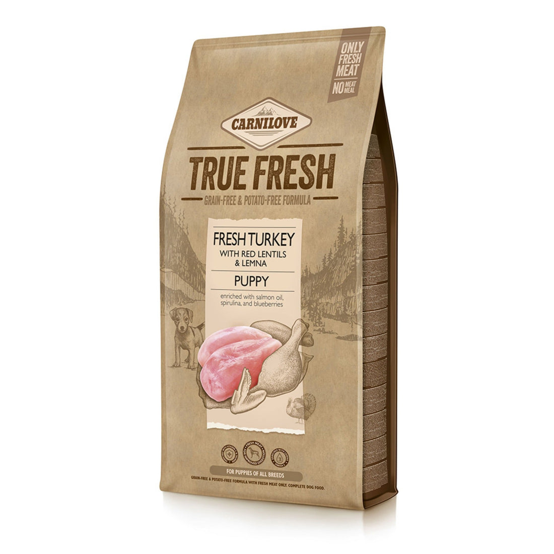 Carnilove Dog Puppy True Fresh - Fresh Turkey, Welpen Trockenfutter - Woofshack