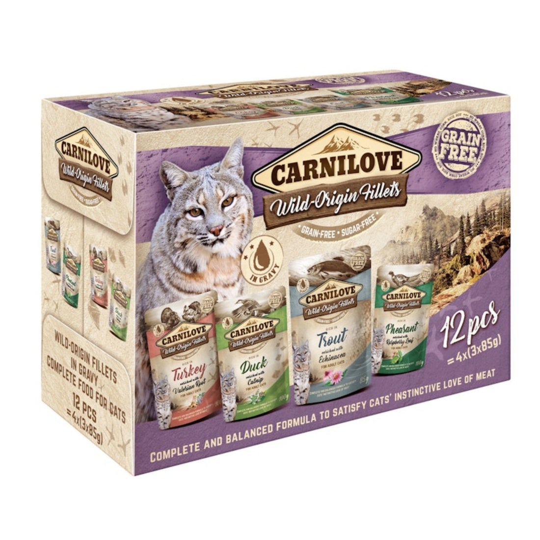 Carnilove Pouch Cat Adult Multipack, Katzen Nassfutter - Woofshack