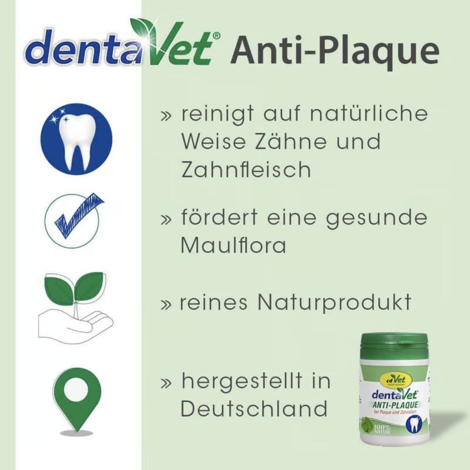 cdVet dentaVet Anti-Plaque für Hunde - Woofshack