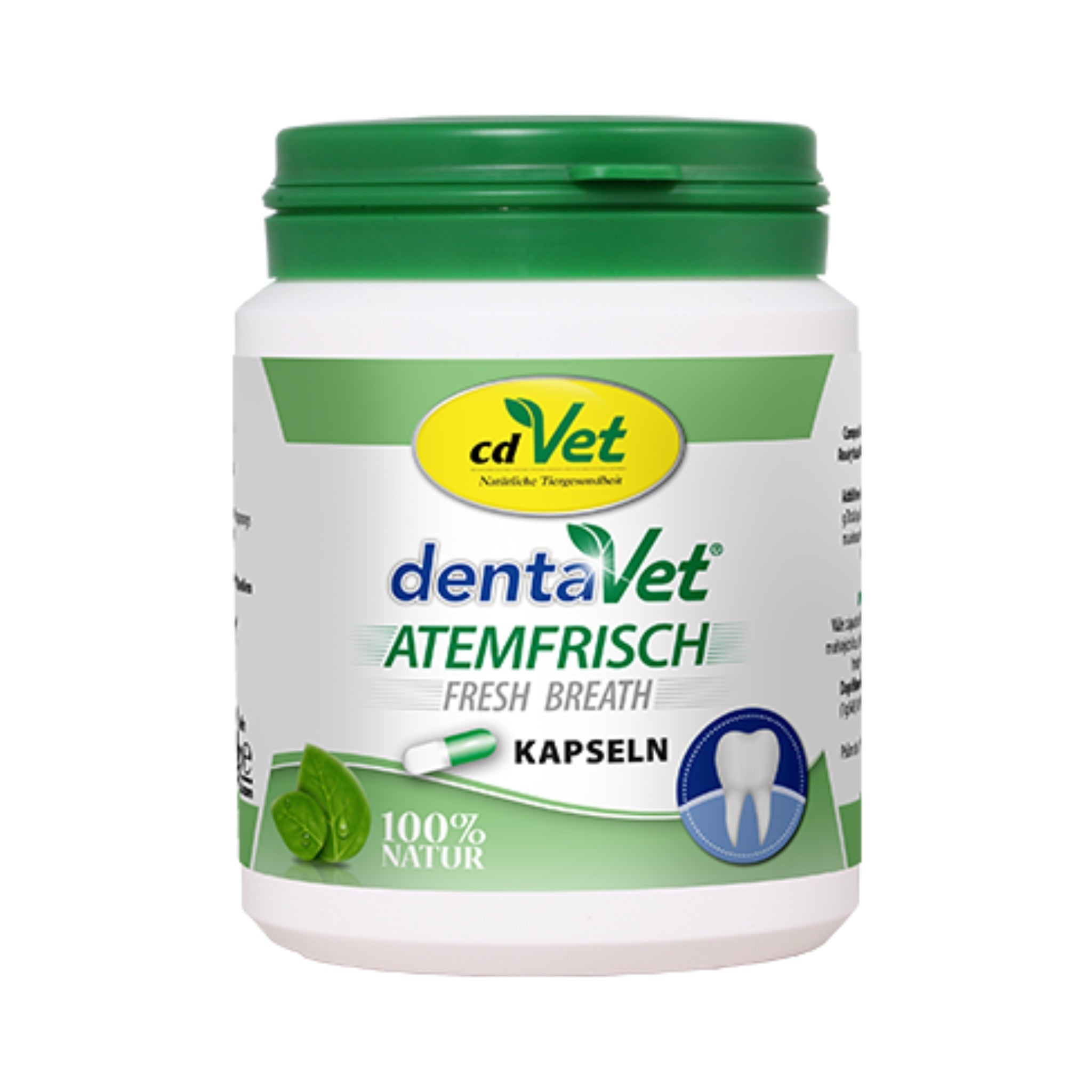 cdVet dentaVet Atemfrisch – Natürliche Lösung gegen Mundgeruch bei Hunden mit Chlorophyll &amp; Kräutern für frischen Atem - Woofshack