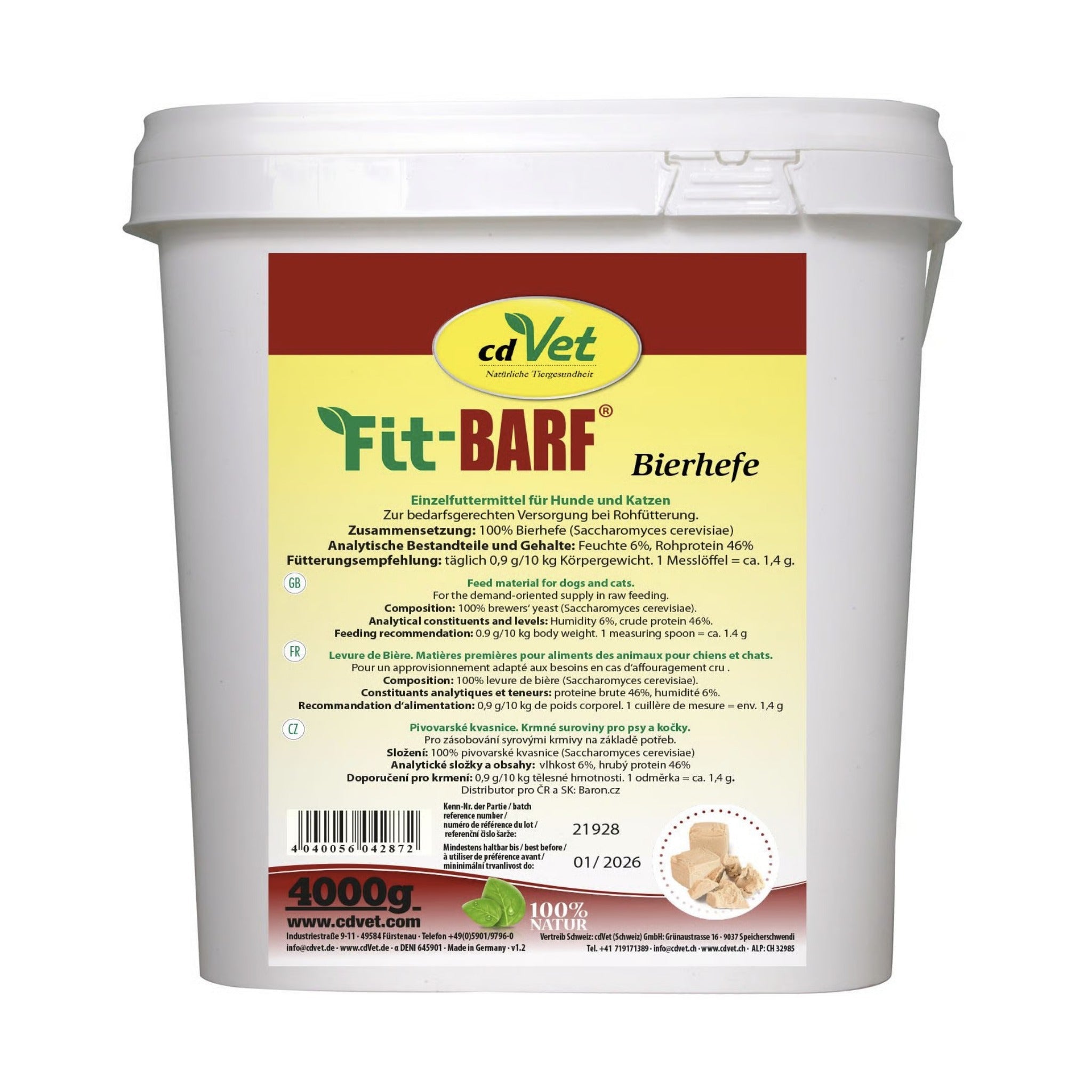 cdVet Fit - BARF Bierhefe - Pulver - Woofshack