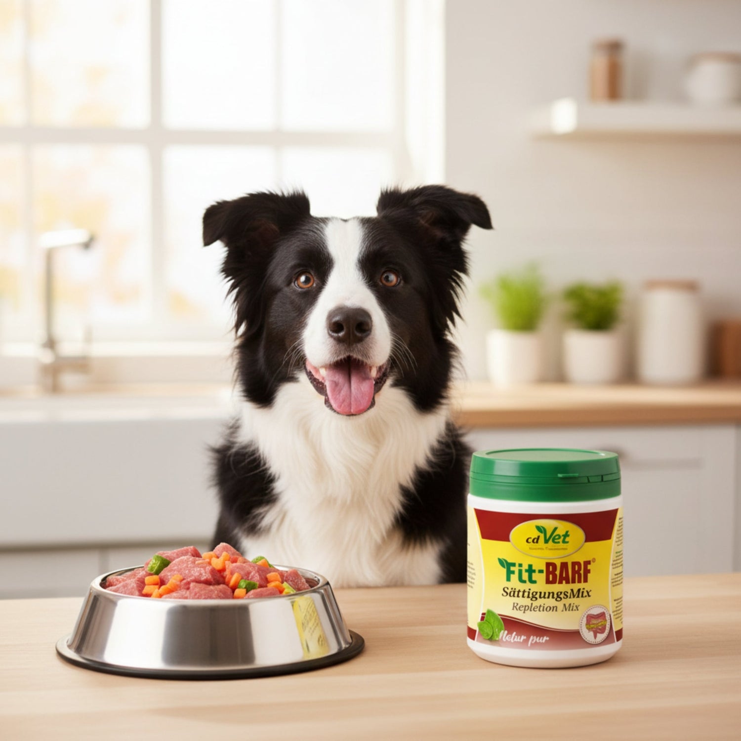 cdVet Fit - BARF SättigungsMix – Die natürliche Sattmacher - Beilage für gesundes, artgerechtes BARFen – Optimale Nährstoffversorgung &amp; ausgeglichene Verdauung für deinen Hund - Woofshack