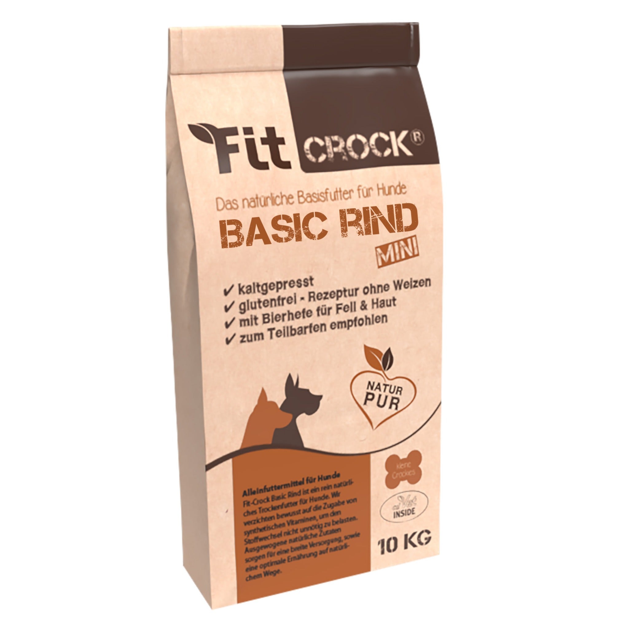 cdVet Fit-Crock Basic Manzo Mini - Pressato a freddo