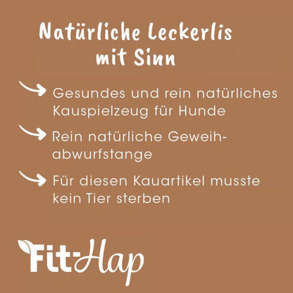 cdVet Fit - Hap Geweihmineral - Snack halb für Hunde - Woofshack