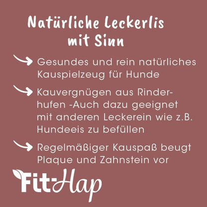 cdVet Fit - Hap Rinderhufe, Hundesnack - Woofshack