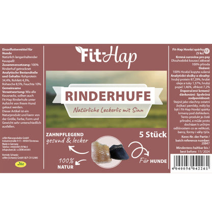 cdVet Fit - Hap Rinderhufe, Hundesnack - Woofshack