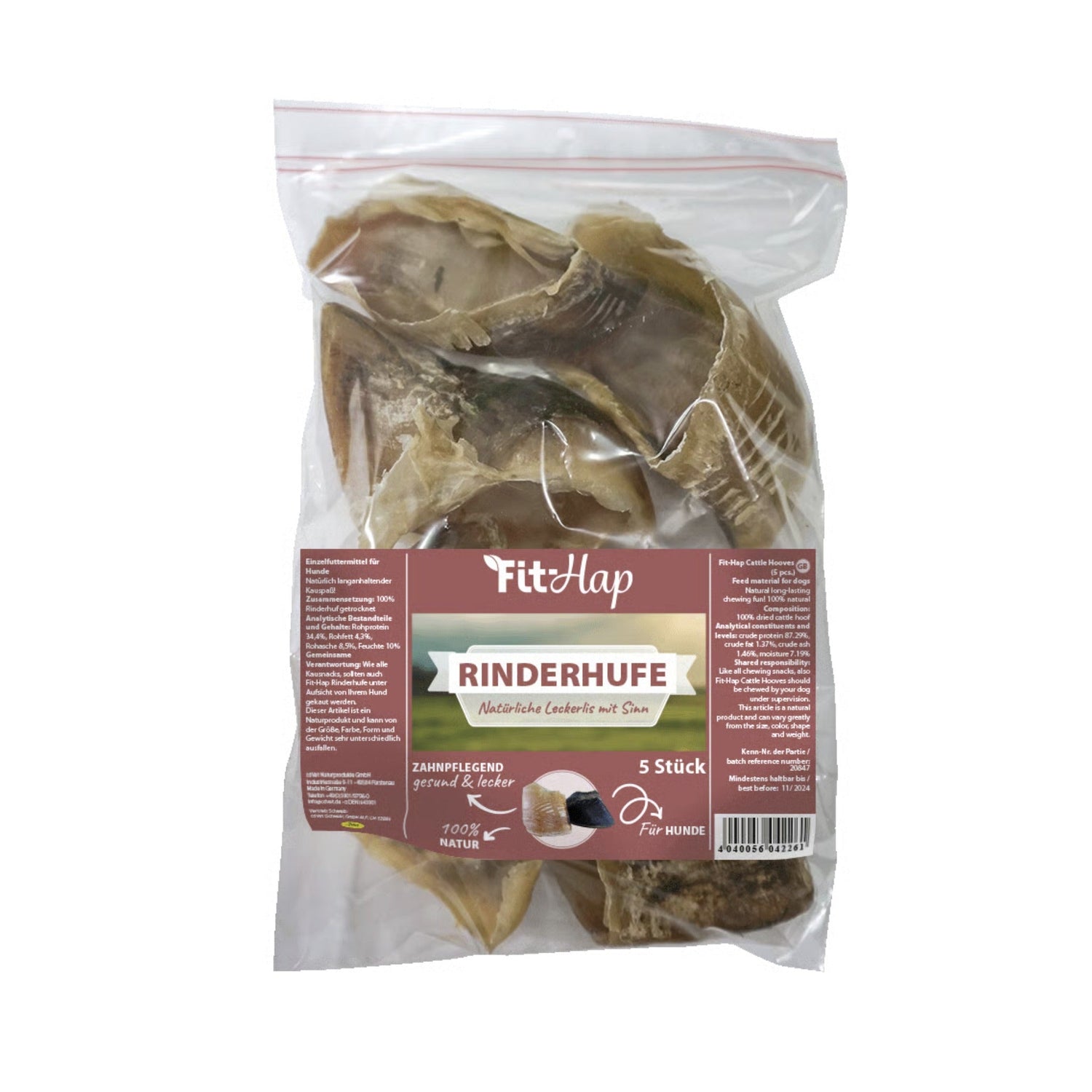cdVet Fit - Hap Rinderhufe, Hundesnack - Woofshack