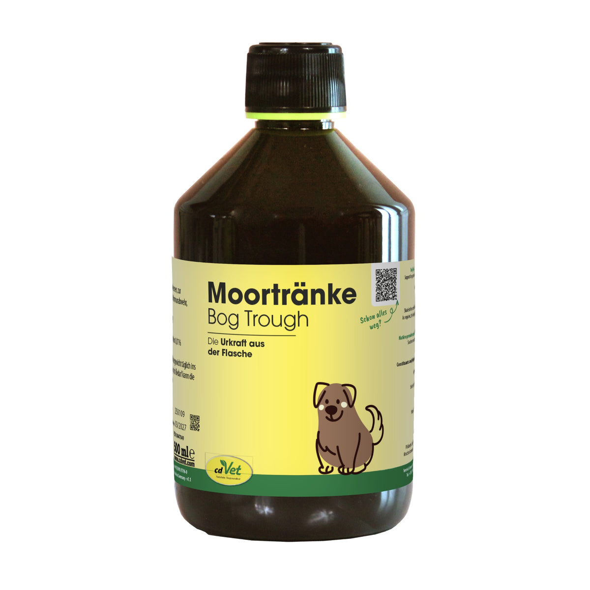 cdVet Moortränke – Natürliche Moor-Kräuter-Kur für Hunde &amp; Katzen zur Unterstützung von Magen, Darm &amp; Verdauung und als Fresshilfe/Appetitanreger