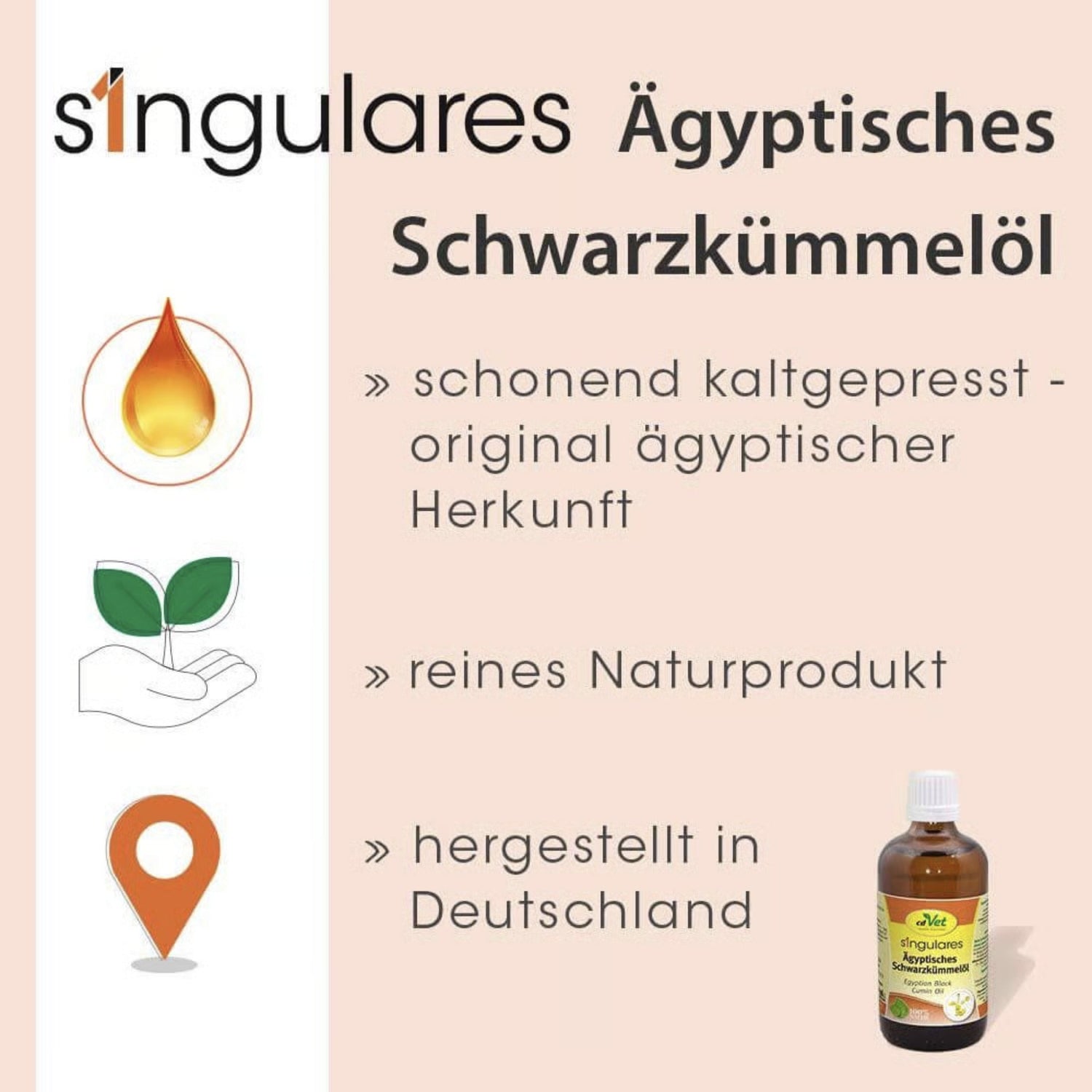 cdVet Singulares Ägyptisches Schwarzkümmelöl - Woofshack