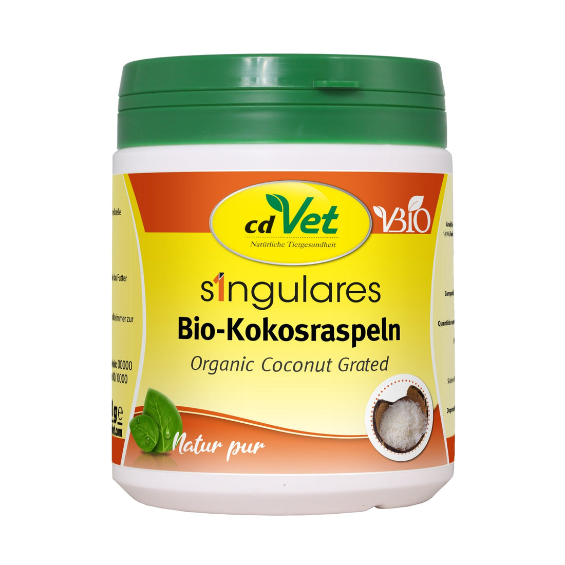 cdVet Singulares Bio - Kokosraspeln für Hunde - Woofshack