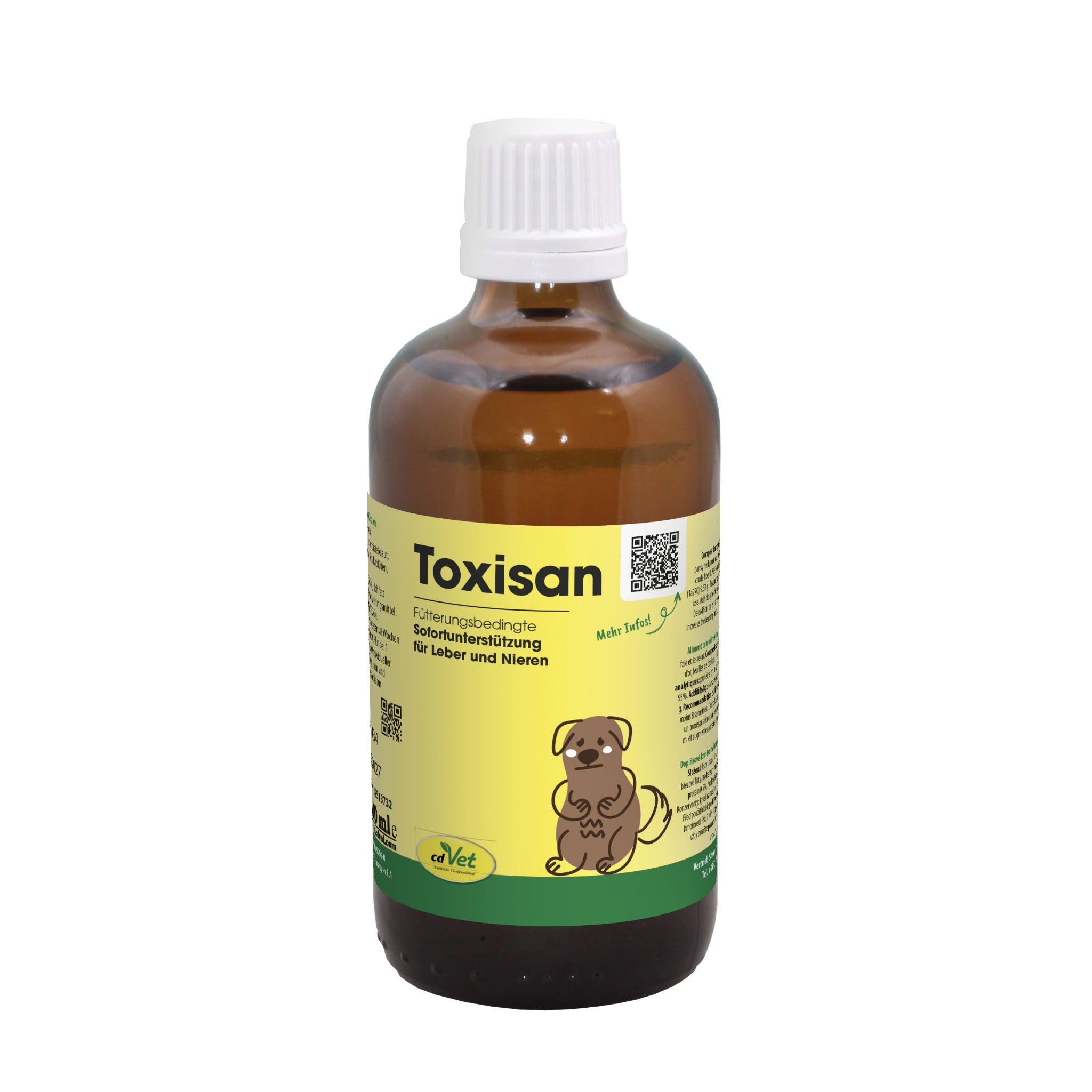 cdVet Toxisan für Hunde – Natürliche Leber- und Nierenunterstützung mit Mariendistel und Stiefmütterchen zur Entgiftung und Organstärkung
