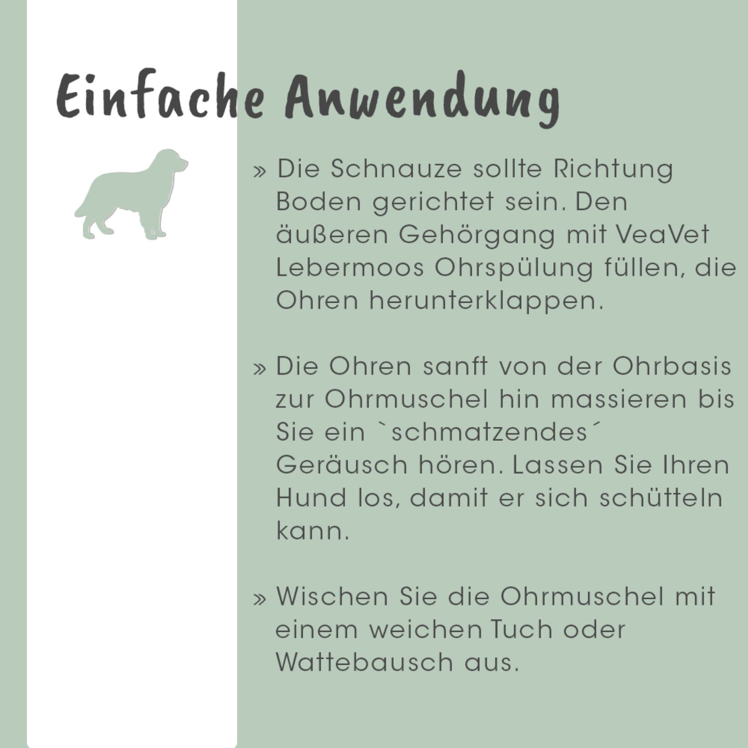 cdVet VeaVet Lebermoos Ohrspülung für Hunde - Woofshack