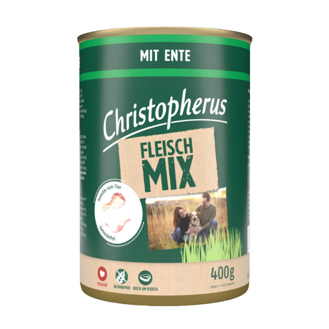 Christopherus Adult Fleischmix mit Ente, Hunde Nassfutter - Woofshack