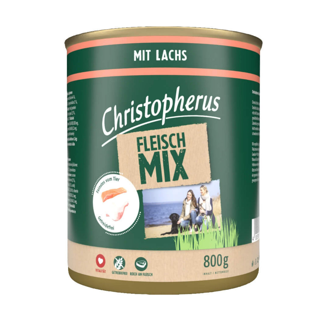 Christopherus Adult Fleischmix mit Lachs, Hunde Nassfutter - Woofshack
