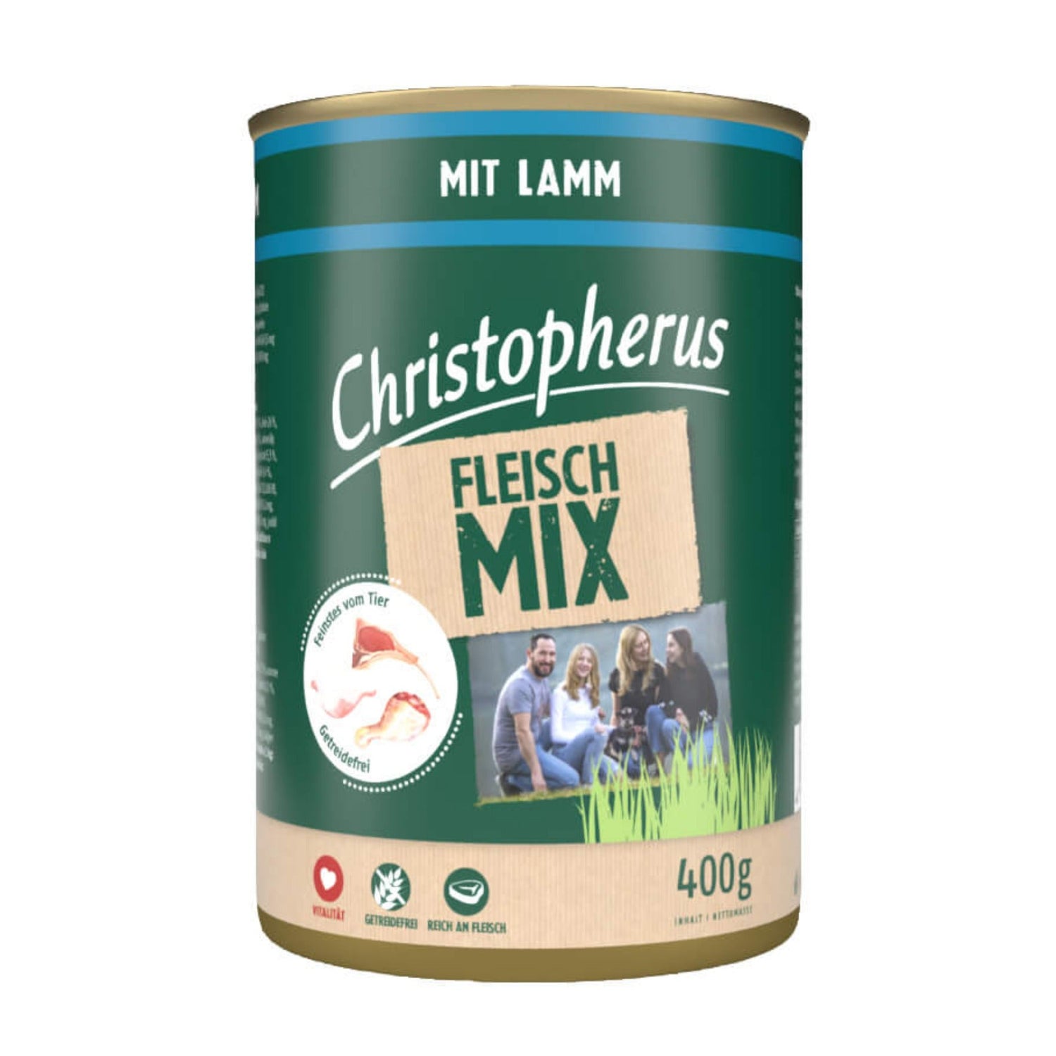 Christopherus Adult Fleischmix mit Lamm, Hunde Nassfutter - Woofshack