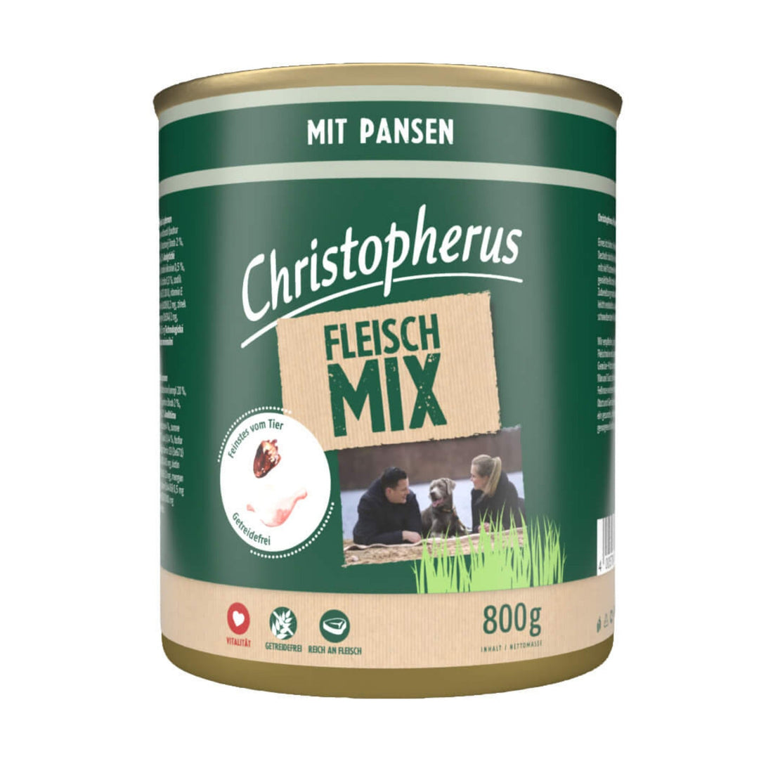 Christopherus Adult Fleischmix mit Pansen, Hunde Nassfutter - Woofshack