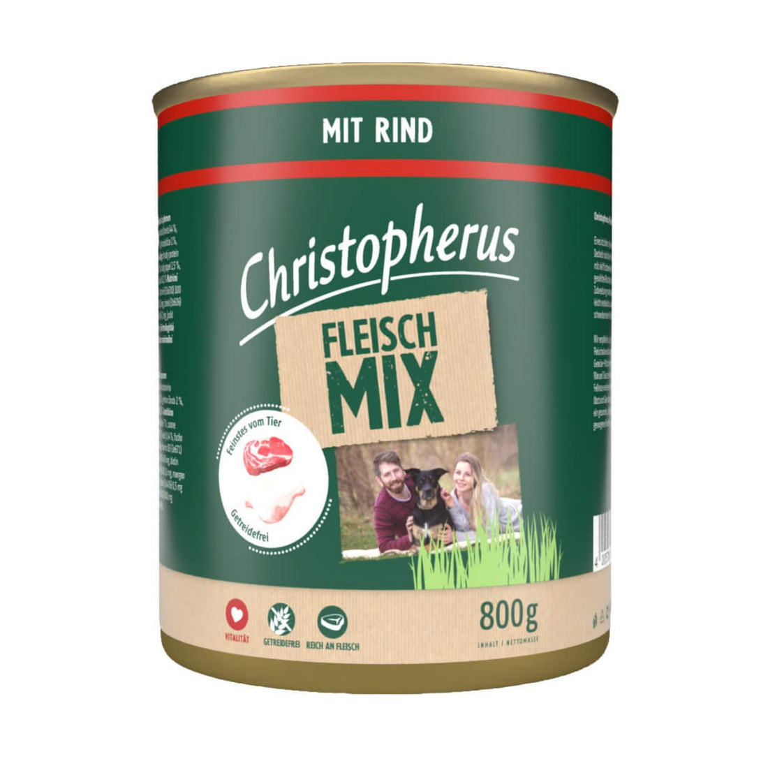 Christopherus Adult Fleischmix mit Rind, Hunde Nassfutter - Woofshack